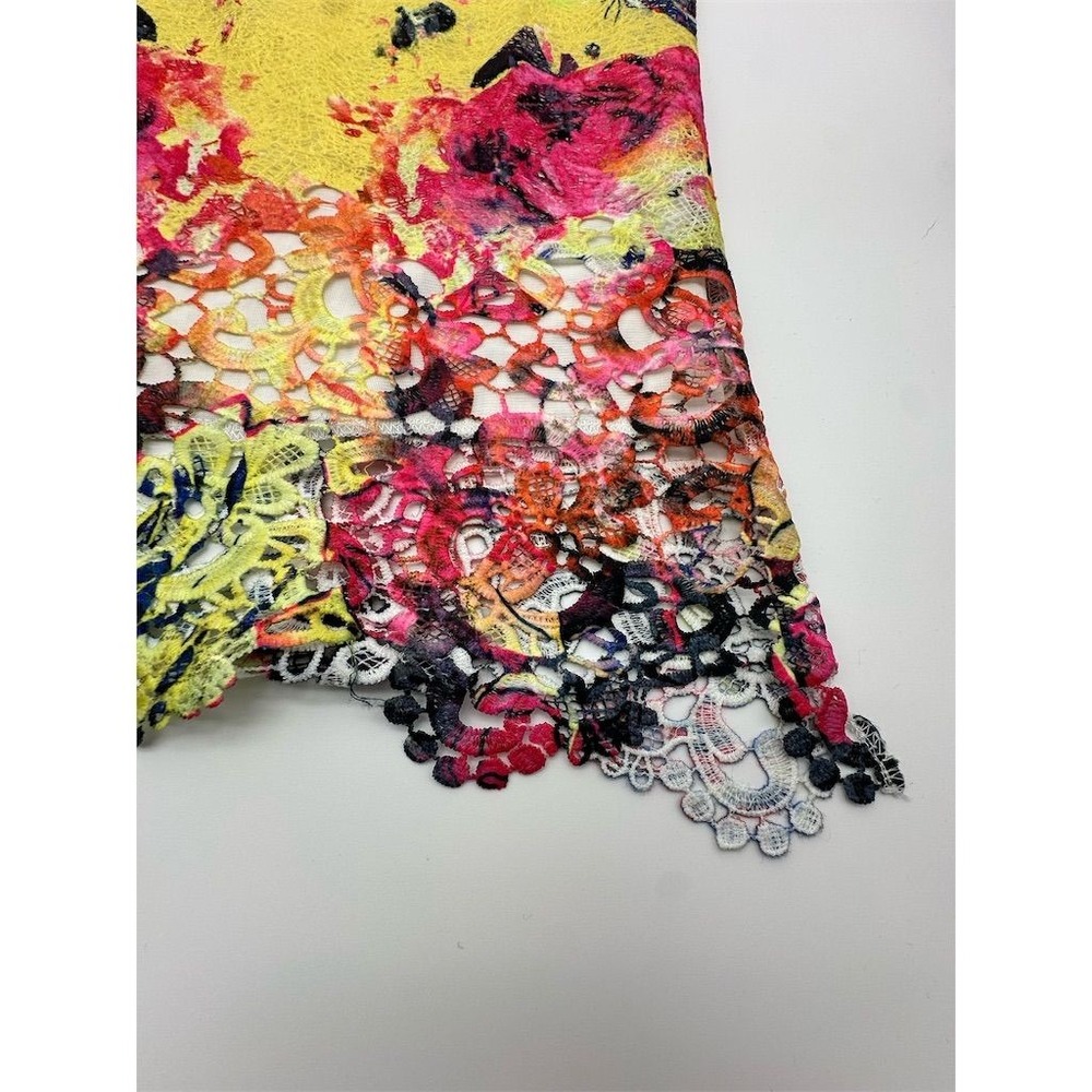 Radzoli Women's Floral Lace Hem Tank Top Multicolor Size M - Picture 3 of 6